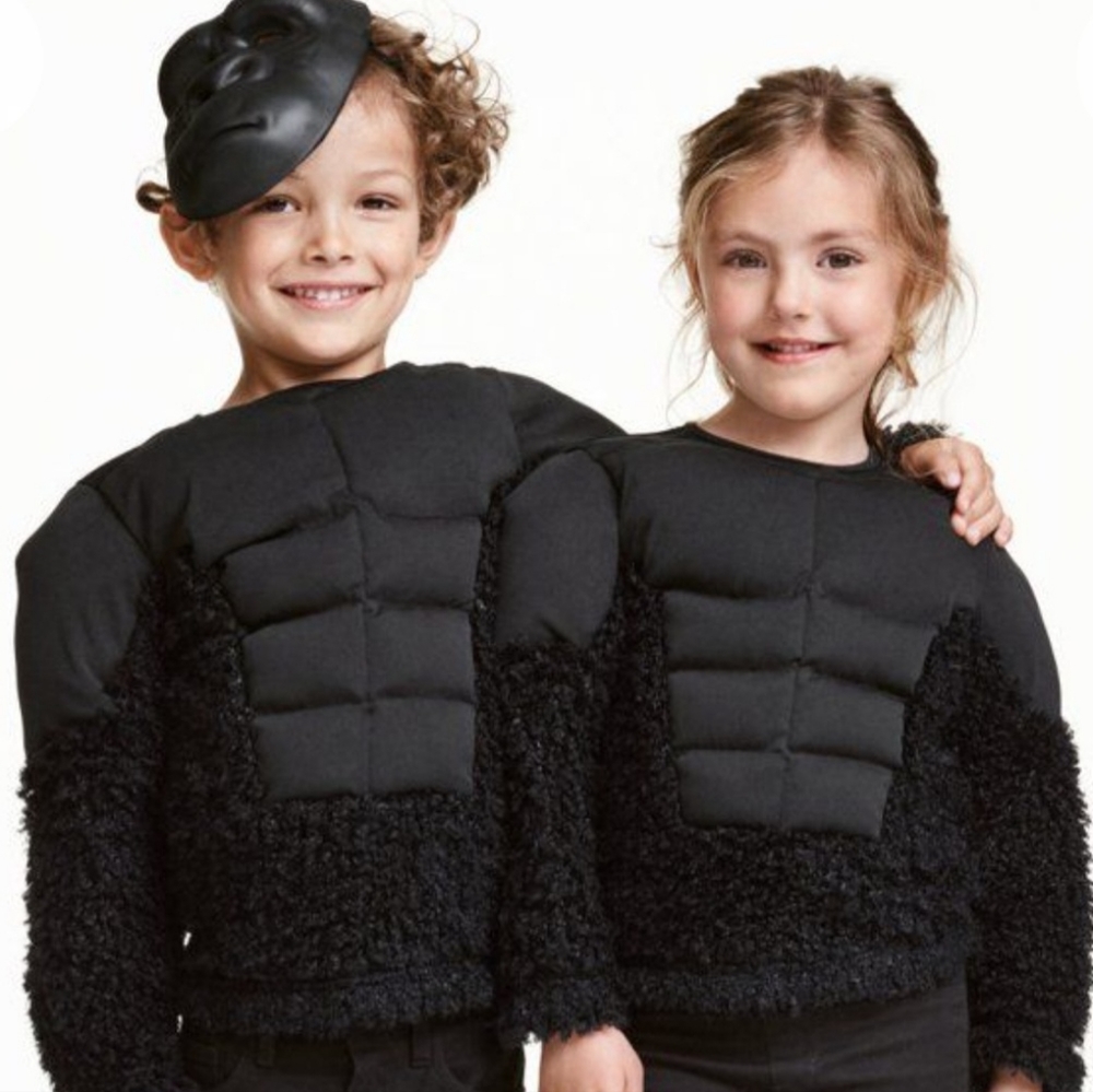 H&M Kids Gorilla Costume Top Only size 6y